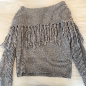 Off shoulder sweater